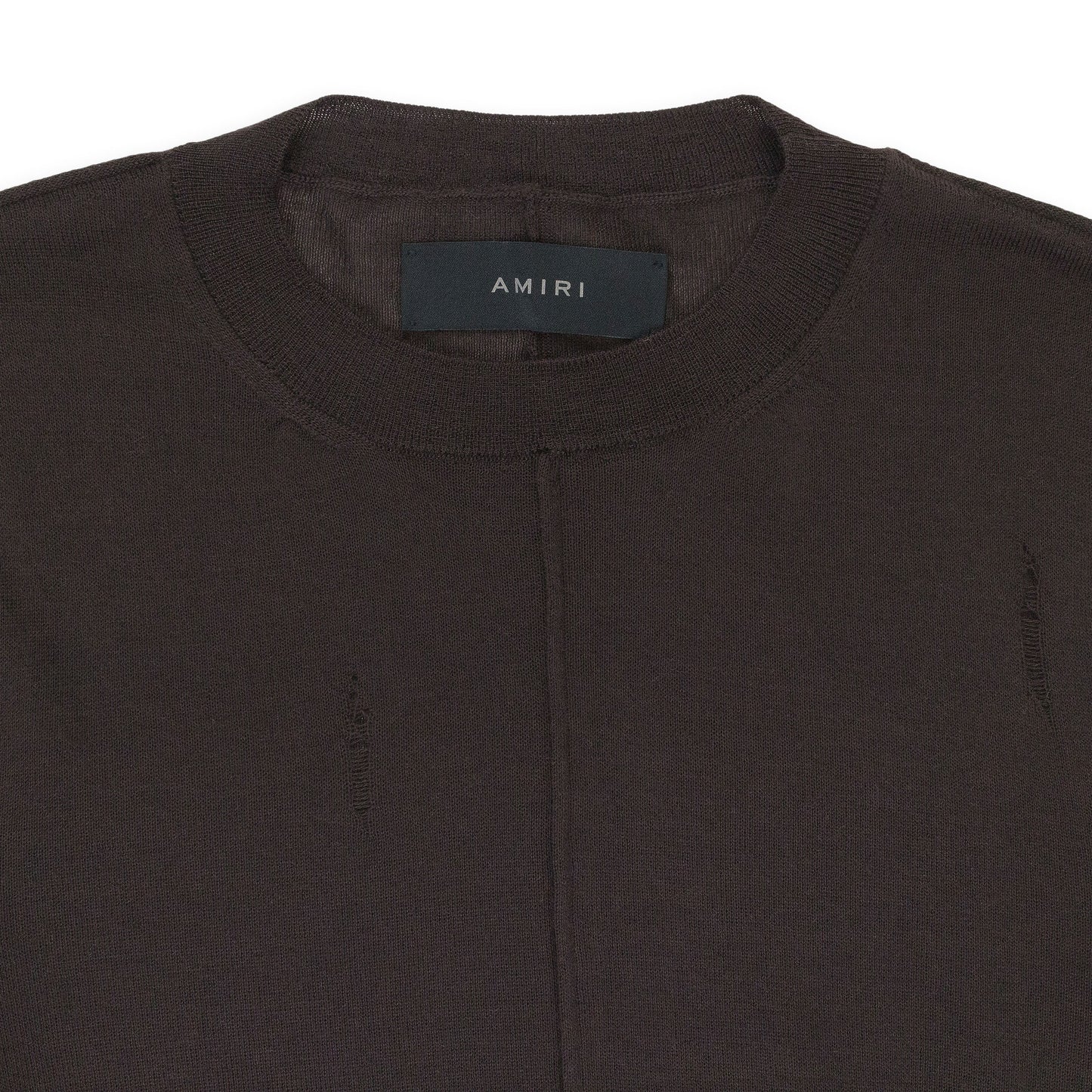 DISTRESSED CASHMERE BROWN JUMPER