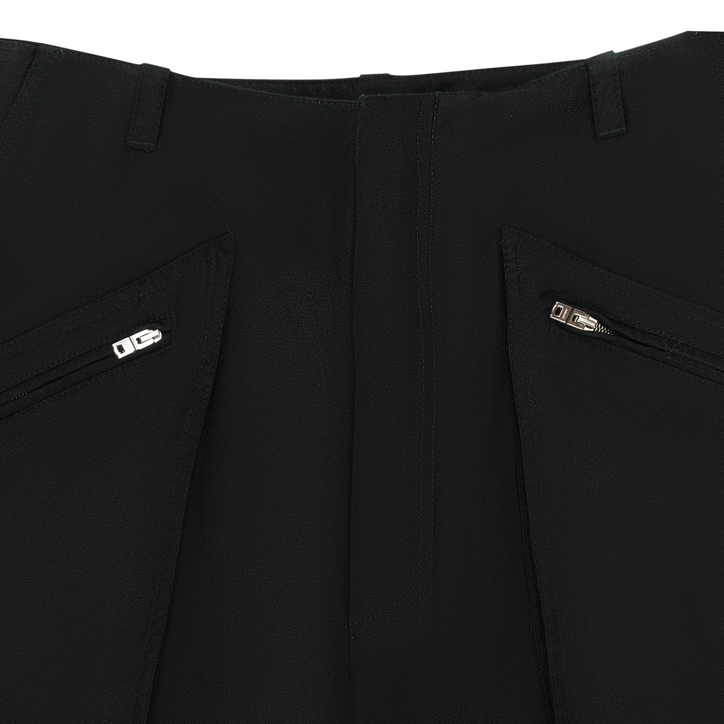 STRAIGHT LEG LOOSE BLACK CARGO PANTS