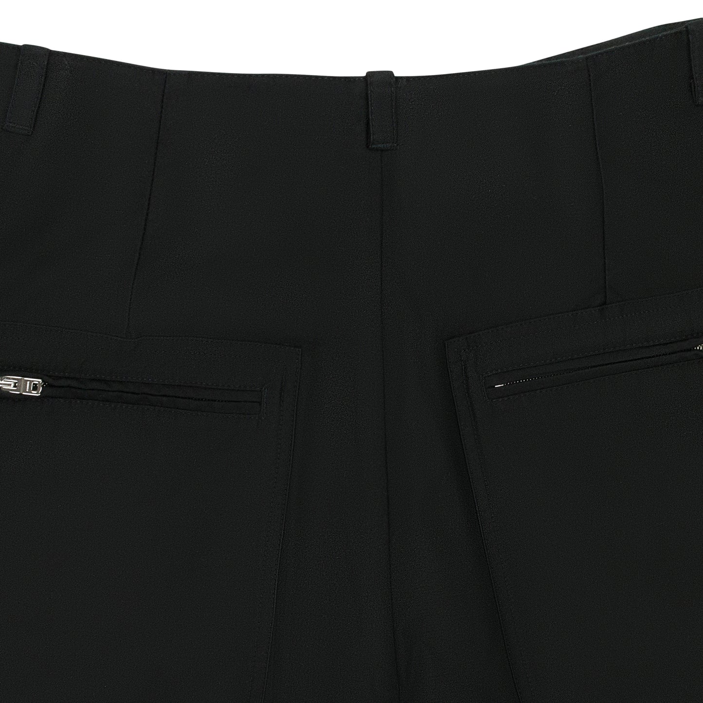 STRAIGHT LEG LOOSE BLACK CARGO PANTS