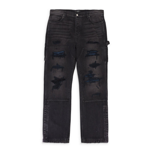 DENIM CARPENTER AGED BLACK JEANS