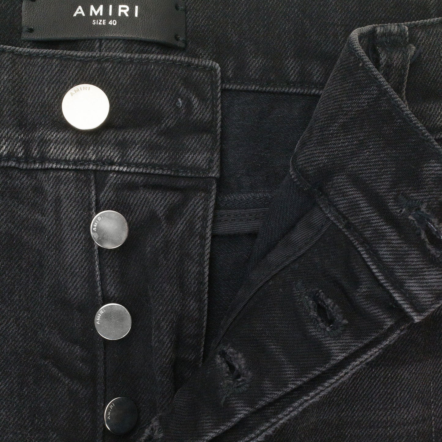 DENIM CARPENTER AGED BLACK JEANS