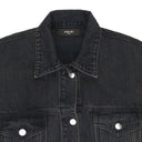 OVERSIZED TRUCKER BLACK DENIM JACKET