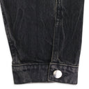 OVERSIZED TRUCKER BLACK DENIM JACKET