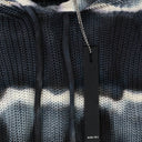 OVERSIZED RIB BLUE HOODIE