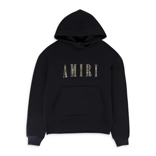 CAMO FILL LOGO BLACK HOODIE