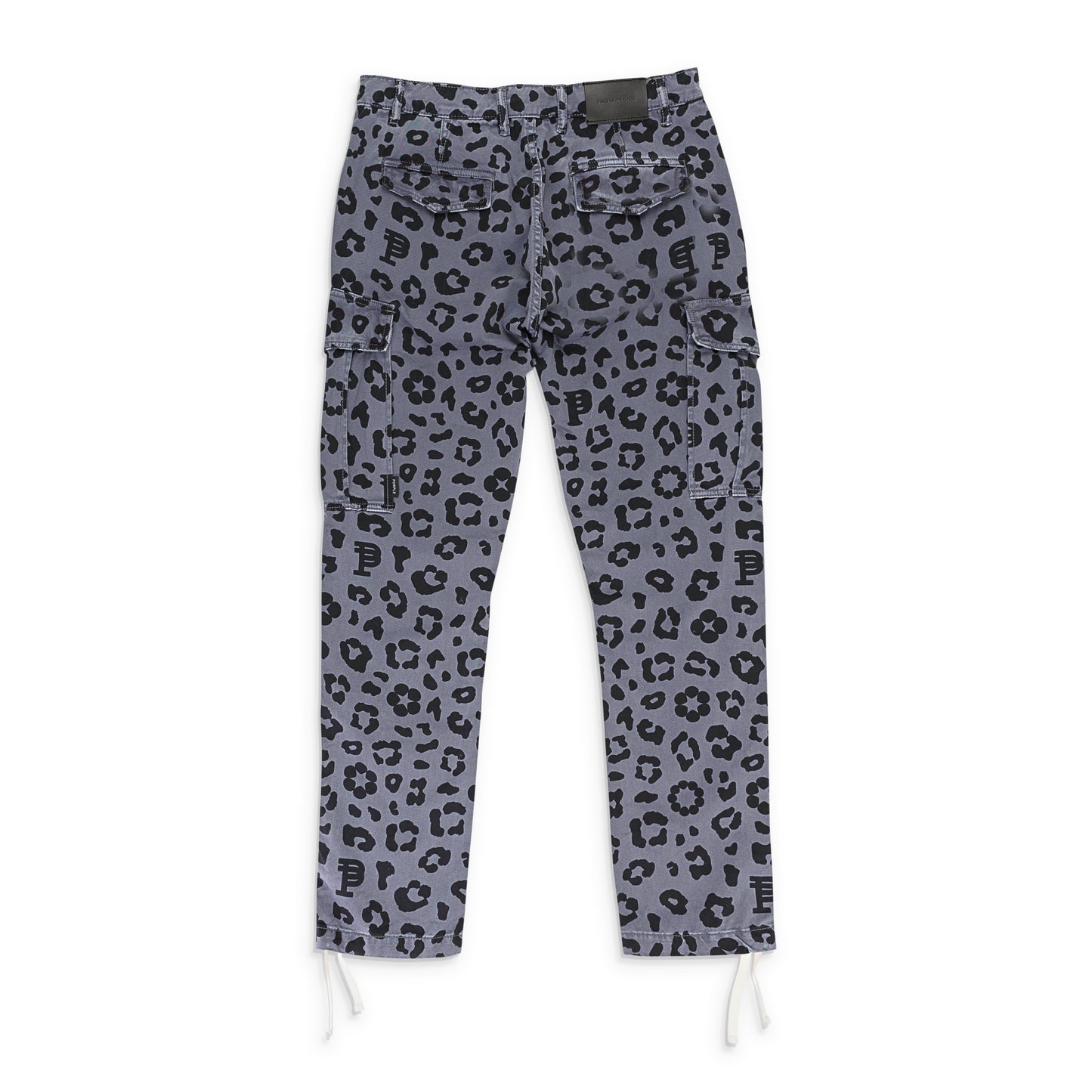 BLACK MONOGRAM LEOPARD PRINT  Black CARGO PANT