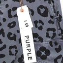 BLACK MONOGRAM LEOPARD PRINT  Black CARGO PANT