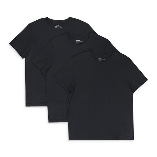 CLEAN JERSEY 3 PACK SS TEE BEAUTY Black T-SHIRTS