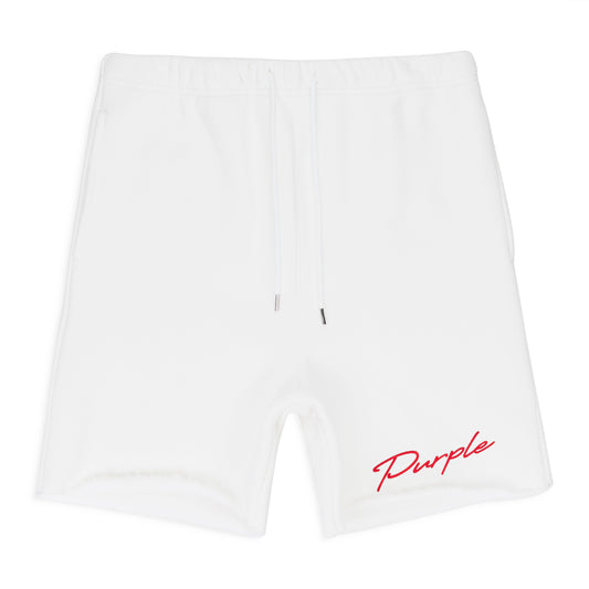 HEAVY FLEECE SHORT WHITE SHORTS