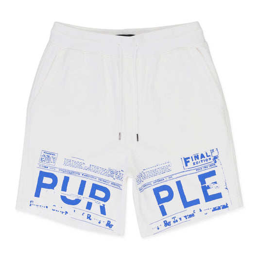 FRENCH TERRY WHITE SHORTS