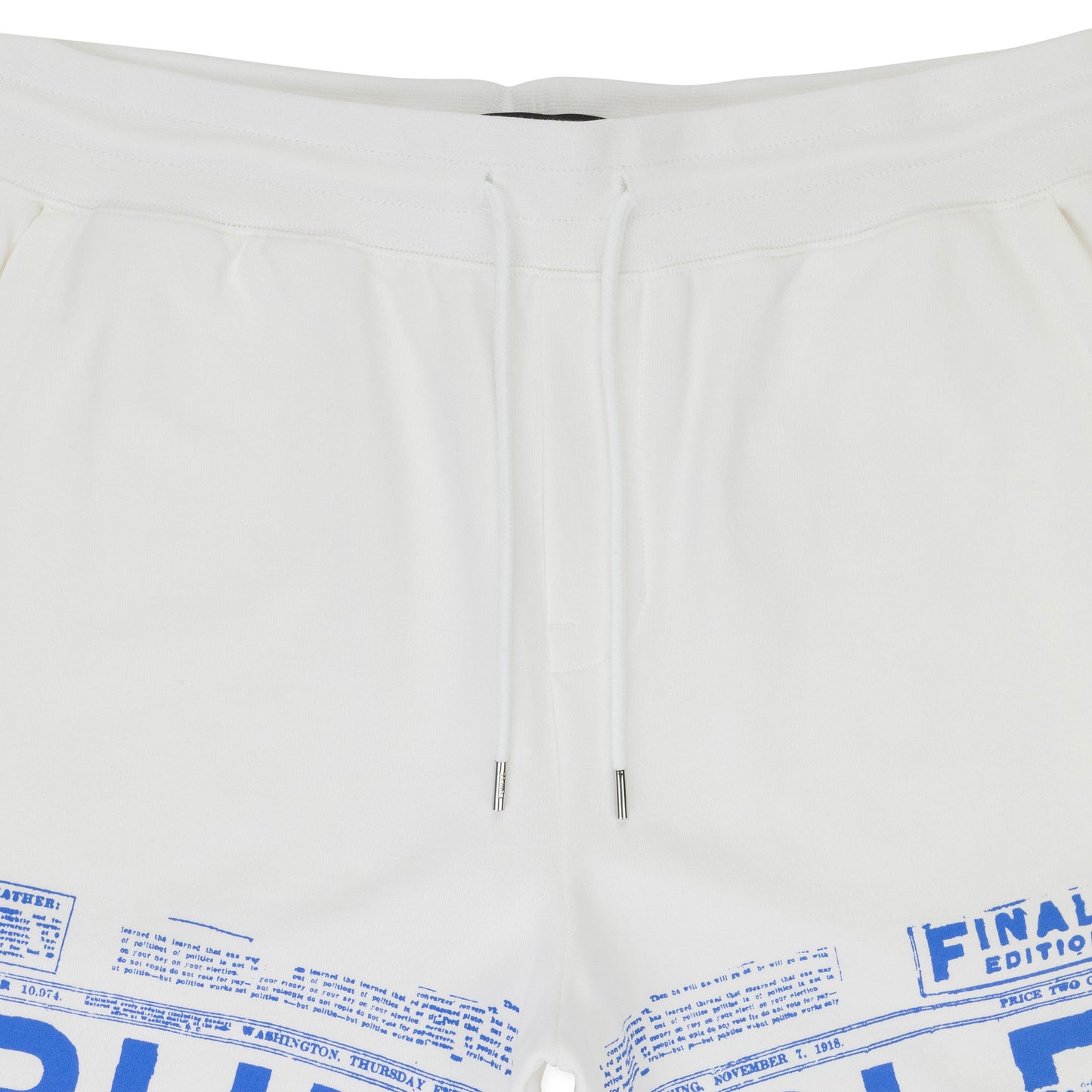 FRENCH TERRY WHITE SHORTS