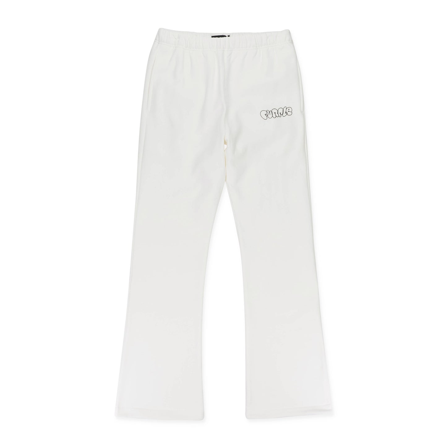 FLEECE FLARE SWEAT PANT WHITE JOGGERS & SWEATPANTS