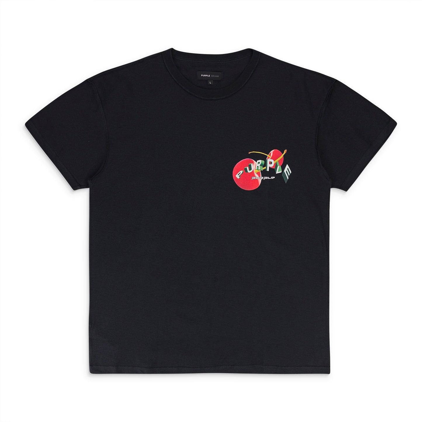 TEXTURED INSIDE OUT TEE BLACK T-SHIRTS