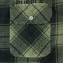 PLAID FLANNEL LS SHIRT GREEN CASUAL BUTTON-DOWN SHIRTS