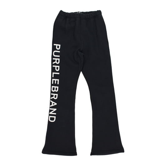 HWT FLEECE FLARED PANT BLACK JOGGERS & SWEATPANTS