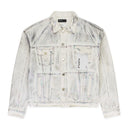 X RAY IRIDESCENT WAVE FOIL White DENIM JACKETS