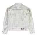 X RAY IRIDESCENT WAVE FOIL White DENIM JACKETS