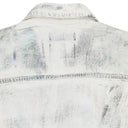 X RAY IRIDESCENT WAVE FOIL White DENIM JACKETS