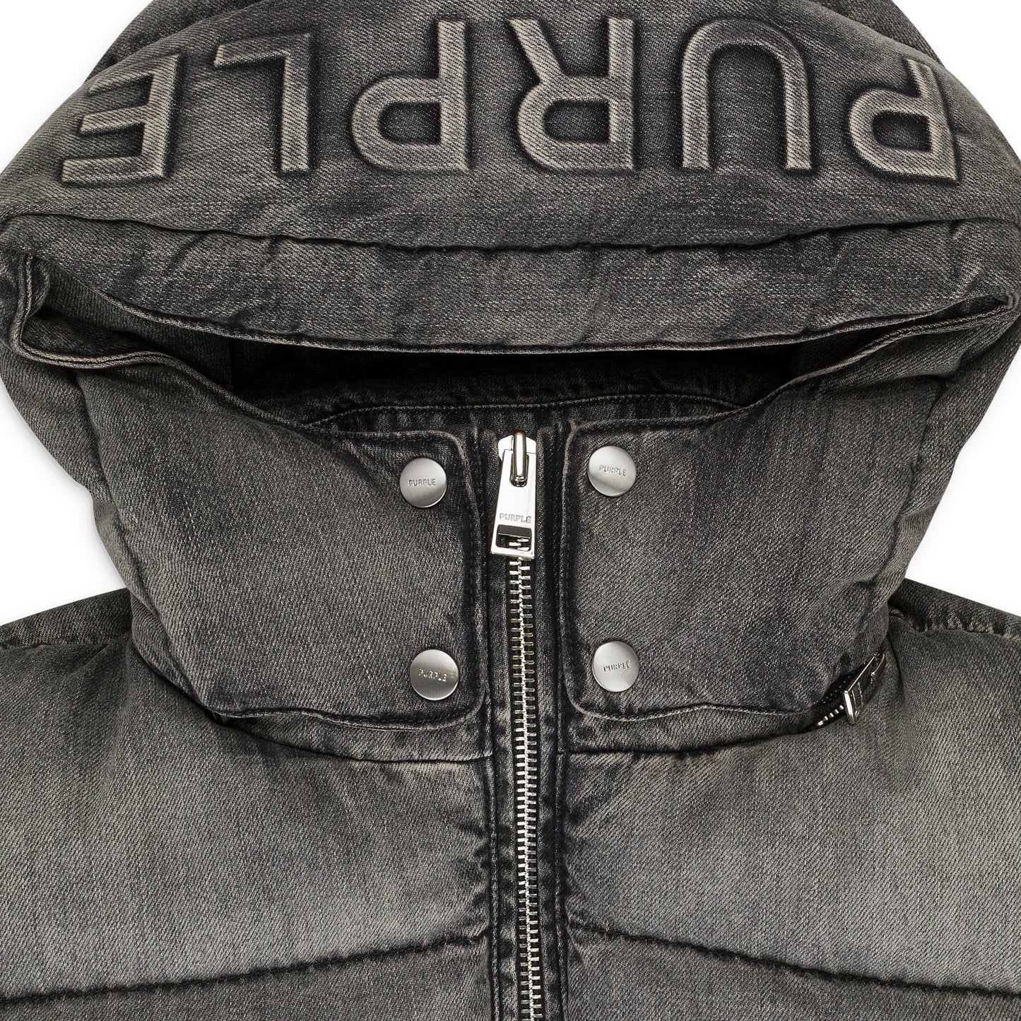 DENIM BLACK DOWN & PUFFER JACKETS