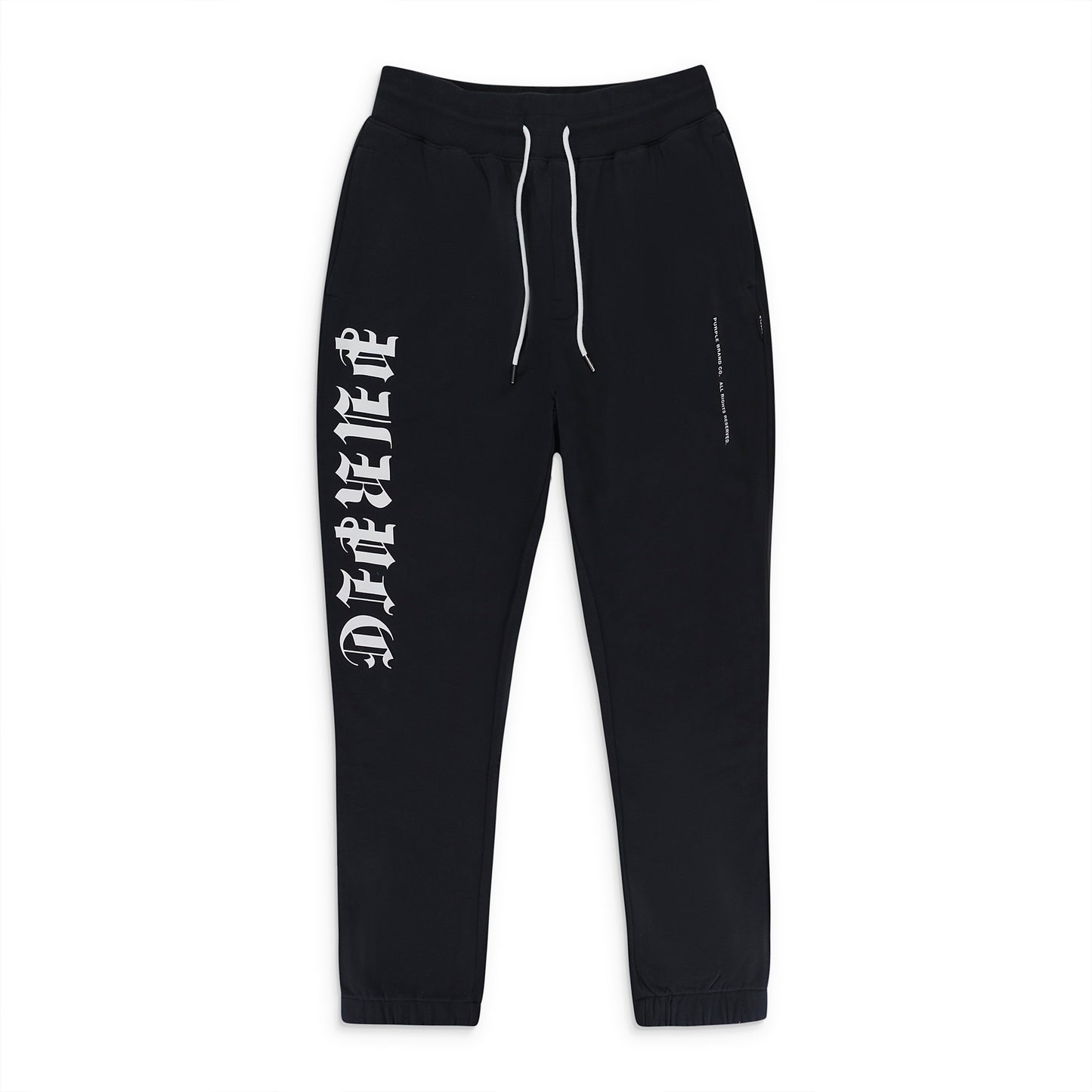 FRENCH TERRY SWEATPANT GOTHIC WORDMARK BEAUTY Black JOGGERS & SWEATPANTS