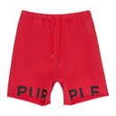 HEAVY FLEECE SHORT RED SHORTS