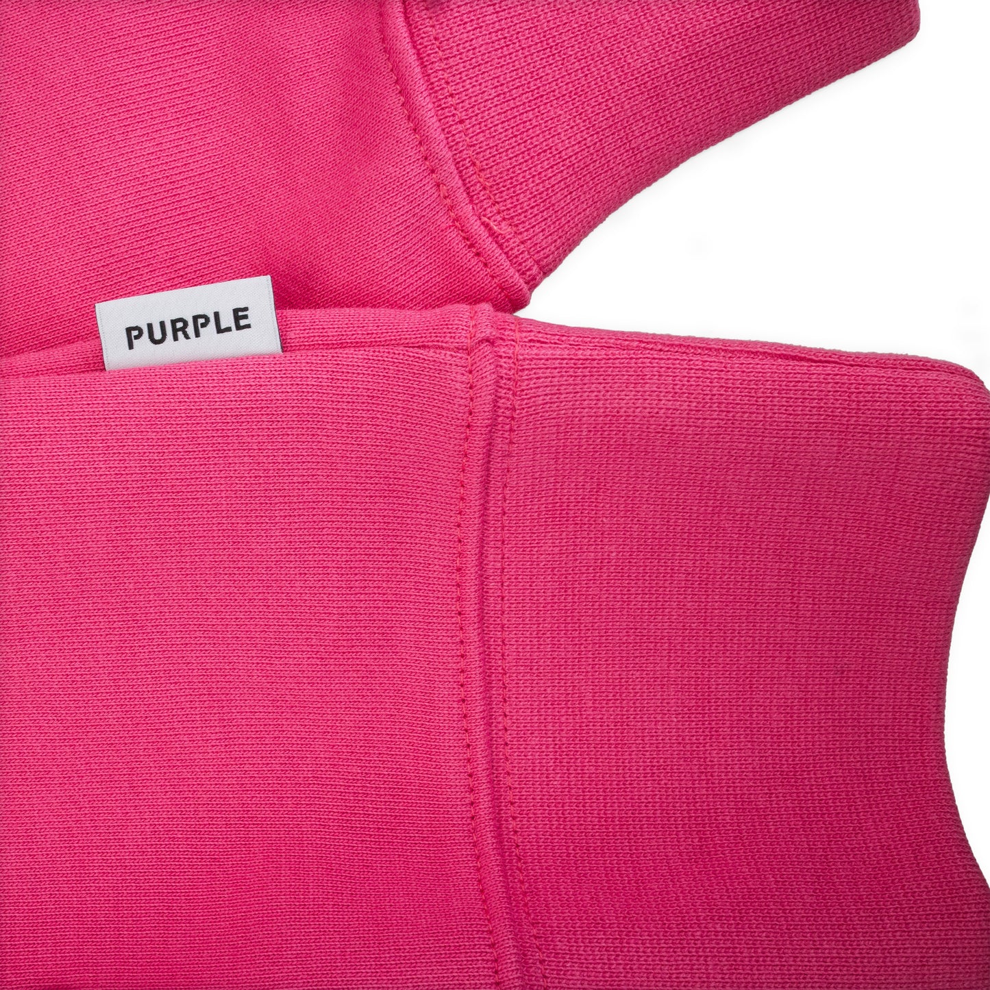 FRENCH TERRY PULLOVER HOODY - WORDMARK HOT PINK 0 HOODIES & SWEATSHIRTS