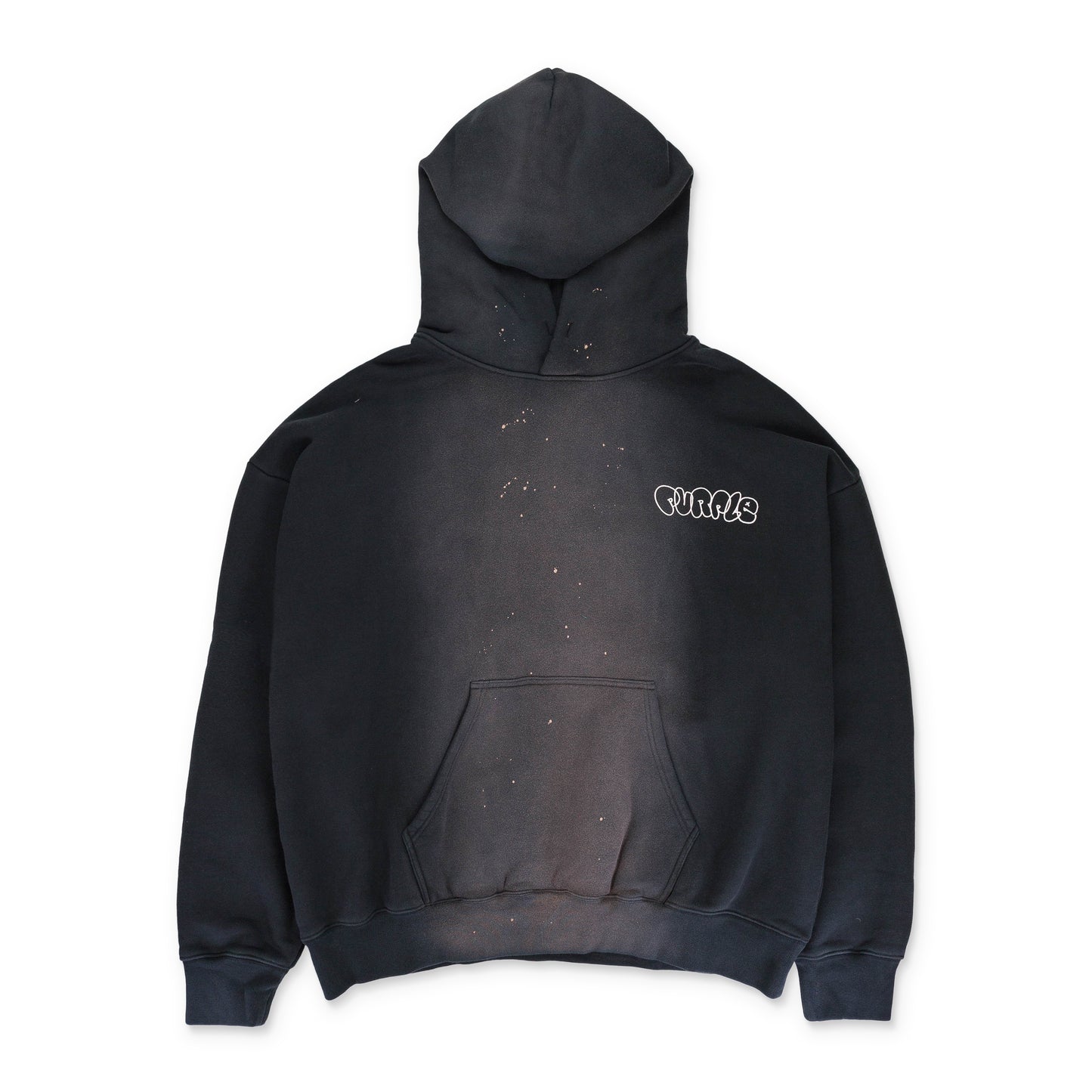 HWT FLEECE PO HOODY Black HOODIES & SWEATSHIRTS