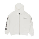 HWT FLEECE FULL ZIP HOODY OFF WHITE HOODIES & SWEATSHIRTS