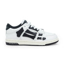 KIDS SKEL BLACK WHITE LOW TOP SNEAKERS