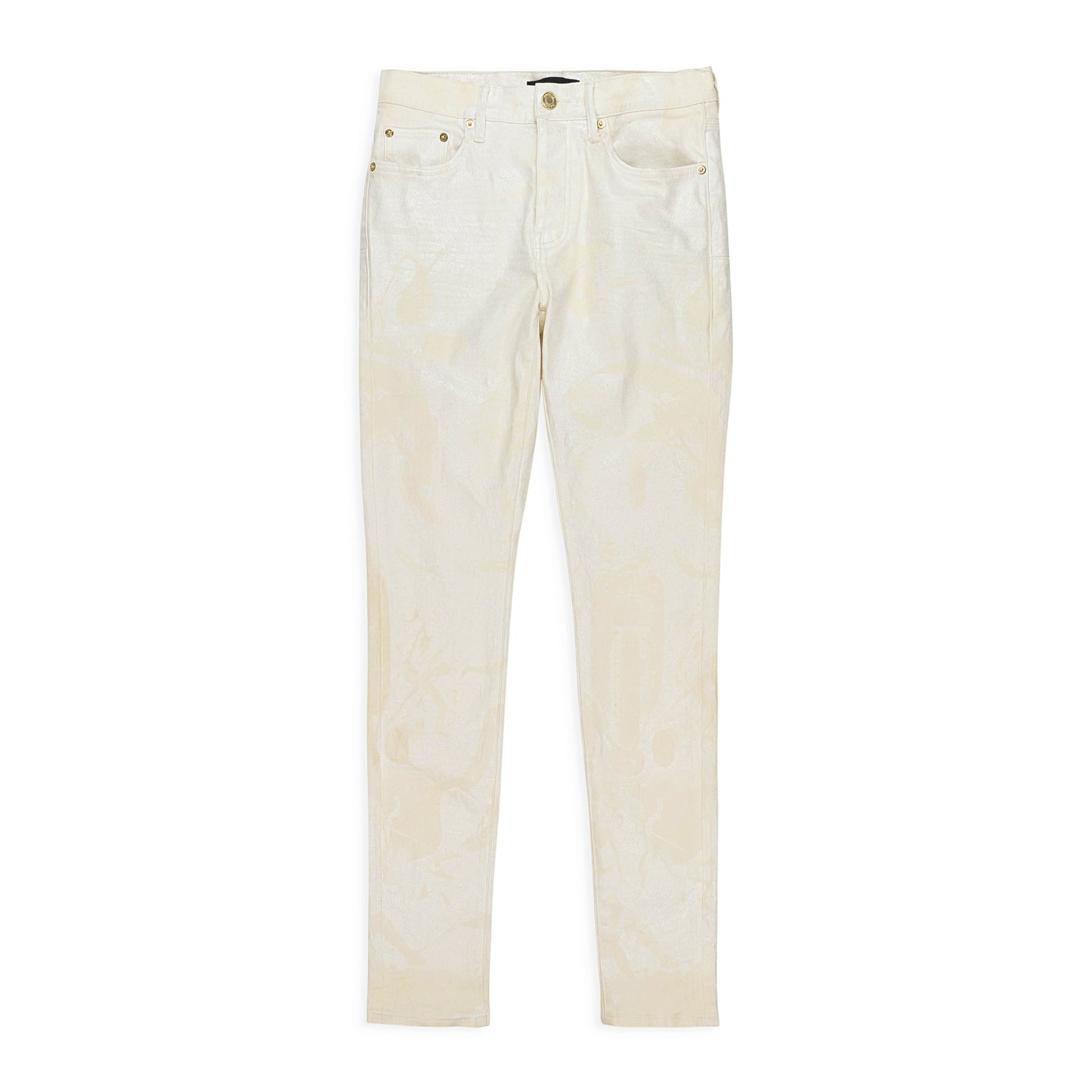 PRISM LASER RINSE WASH White SKINNY JEANS