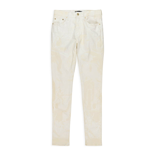 PRISM LASER RINSE WASH White SKINNY JEANS