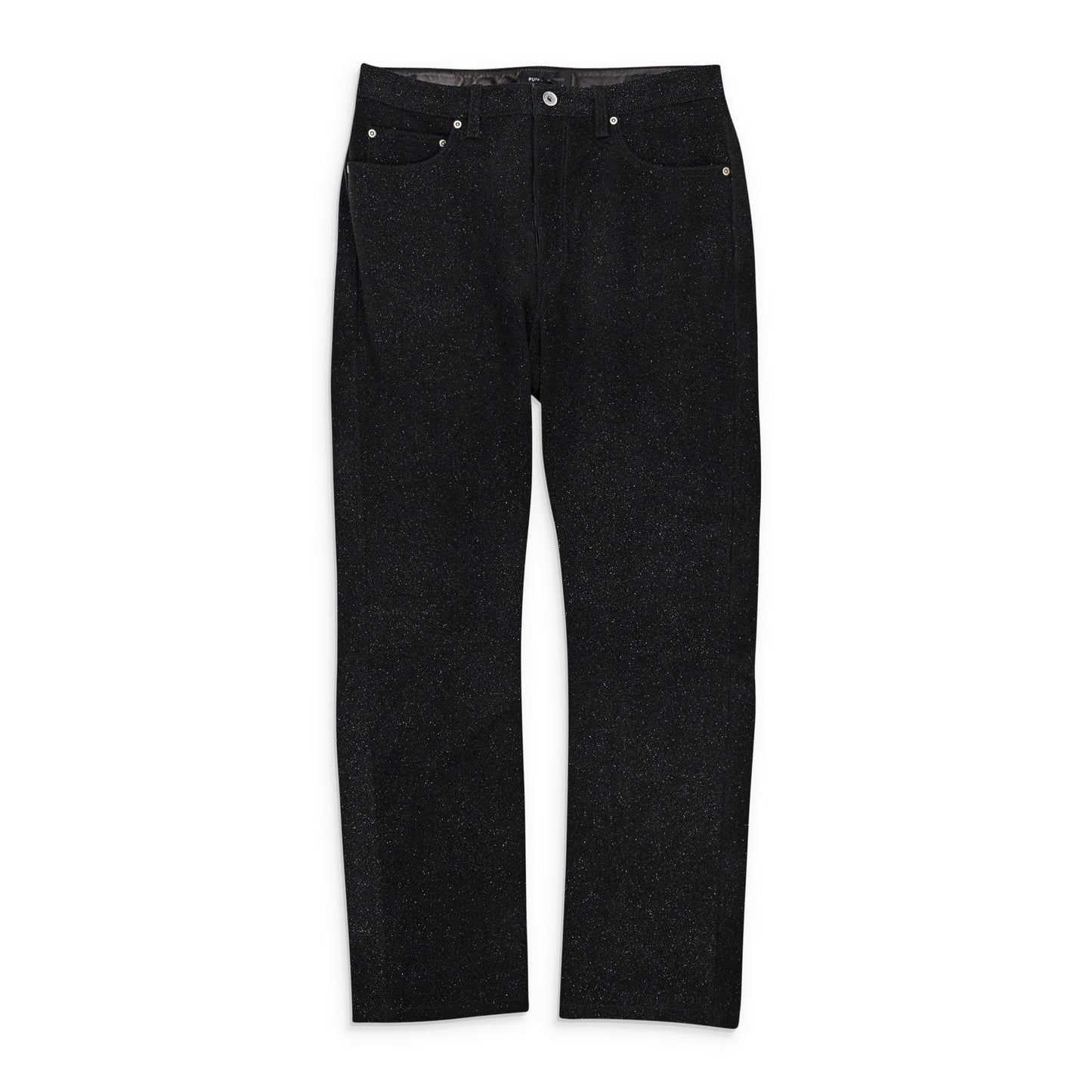 LEATHER RELAXED FIT PANT BLACK SKINNY JEANS