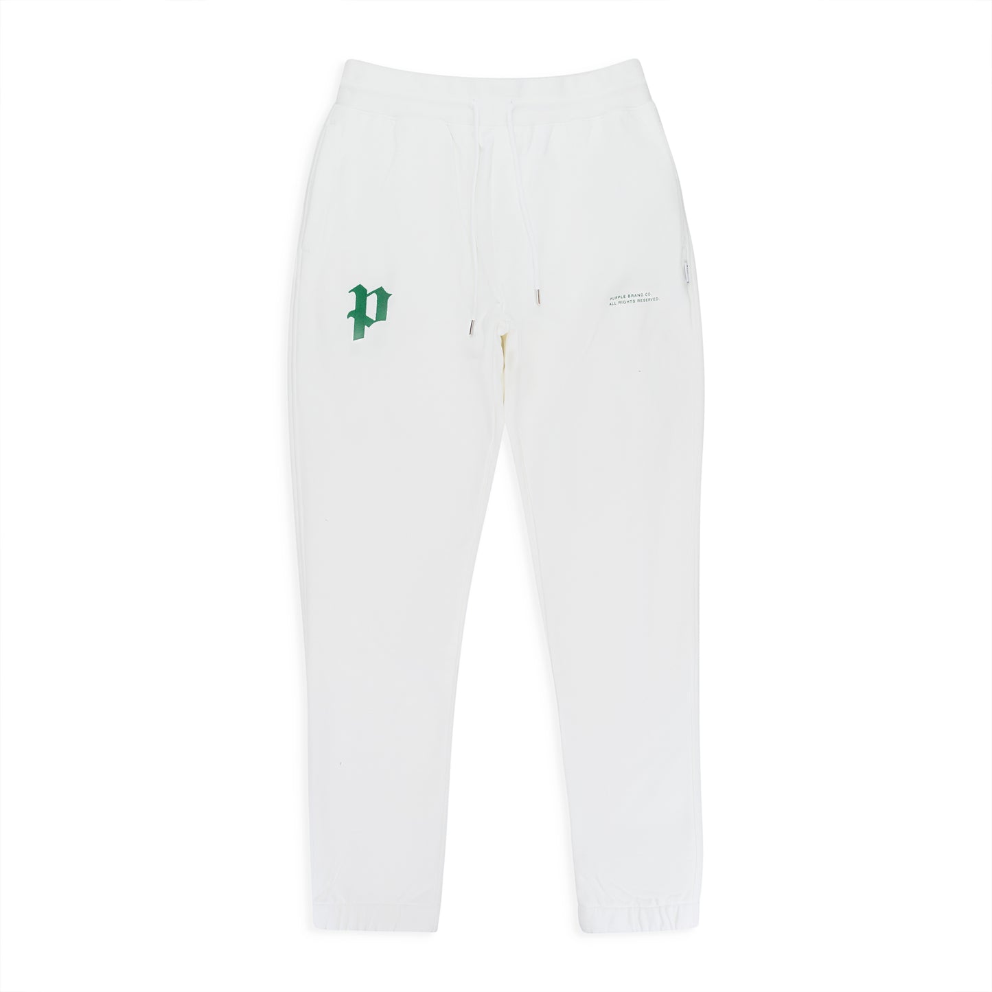 FRENCH TERRY SWEATPANT GOTHIC P BRILLIANT WHITE JOGGERS & SWEATPANTS