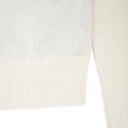 LEATHER FRONT ALABASTER CARDIGAN