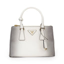 GALLERIA SAFFIANO LEATHER BAG GREY HANDBAGS