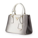 GALLERIA SAFFIANO LEATHER BAG GREY HANDBAGS