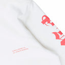 FRENCH TERRY PO HOODY GOTHIC WORDMARK S BRILLIANT WHITE HOODIES & SWEATSHIRTS