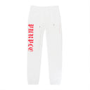 FRENCH TERRY SWEATPANT GOTHIC WORDMARK BRILLIANT WHITE JOGGERS & SWEATPANTS