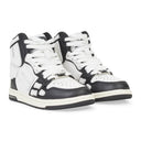 KIDS SKEL BLACK WHITE HI-TOP SNEAKERS