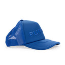 PURPLE SILICONE FOAM TRUCKER BLUE HATS