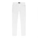 QUILTED DESTROY POCKET White SKINNY JEANS