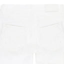 QUILTED DESTROY POCKET White SKINNY JEANS