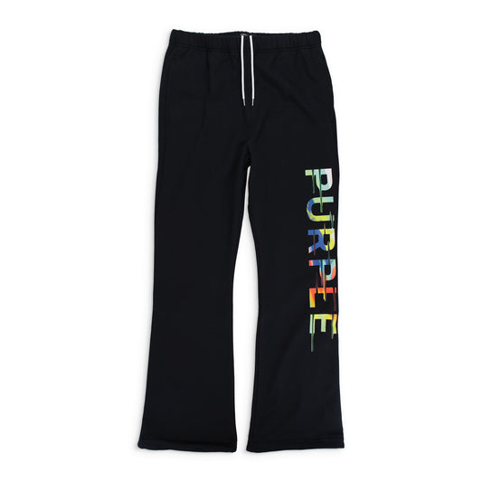 FLEECE FLARE SWEAT PANT BLACK JOGGERS & SWEATPANTS