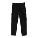 SUEDE ZIP CARGO PANT BLACK CARGO PANTS