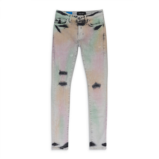 MUTED ACID CAMO SKINNY JEANS