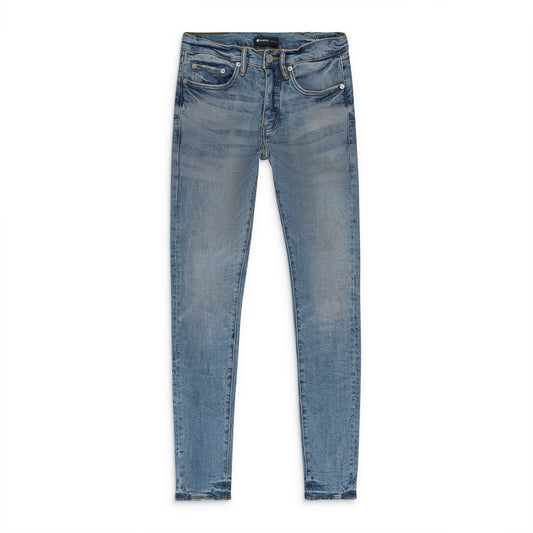 MID CRINKLED Indigo SKINNY JEANS