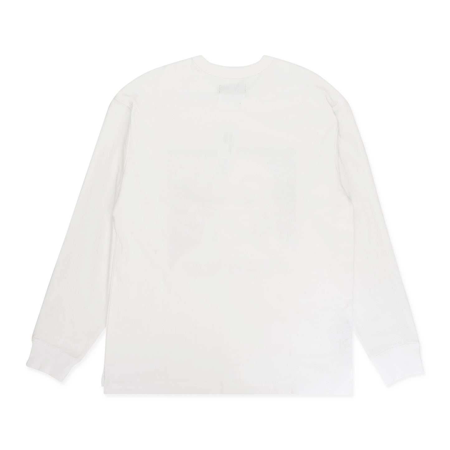 TEXTURED JERSEY LONG SLEEVE TEE White T-SHIRTS