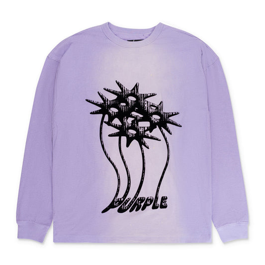 TEXTURED JERSEY LS TEE LAVENDER T-SHIRTS