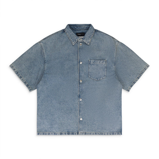 LT SS SHIRT JACKET Indigo DENIM JACKETS