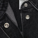 SS SHIRT JACKET BLACK DENIM JACKETS